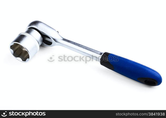 socket wrench isolated on a white background