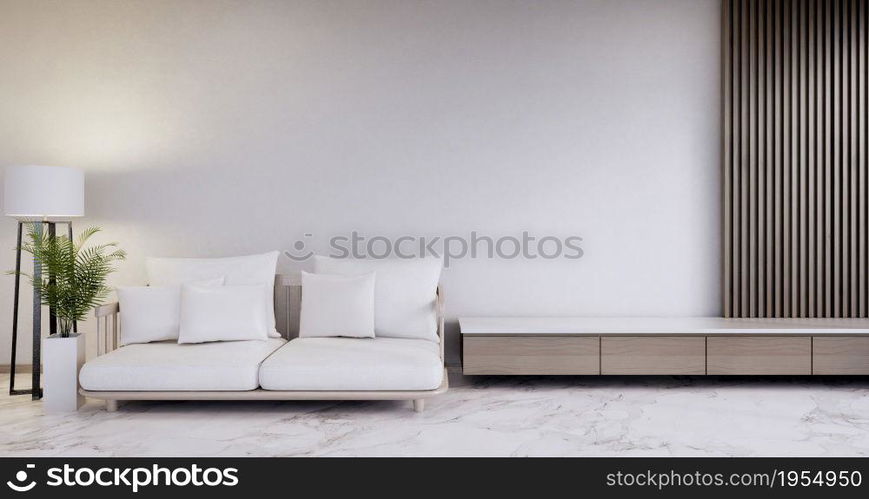 Sofa furniture and mockup modern room design minimal.3D rendering