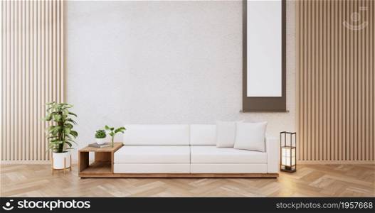 Sofa furniture and mockup modern room design minimal.3D rendering