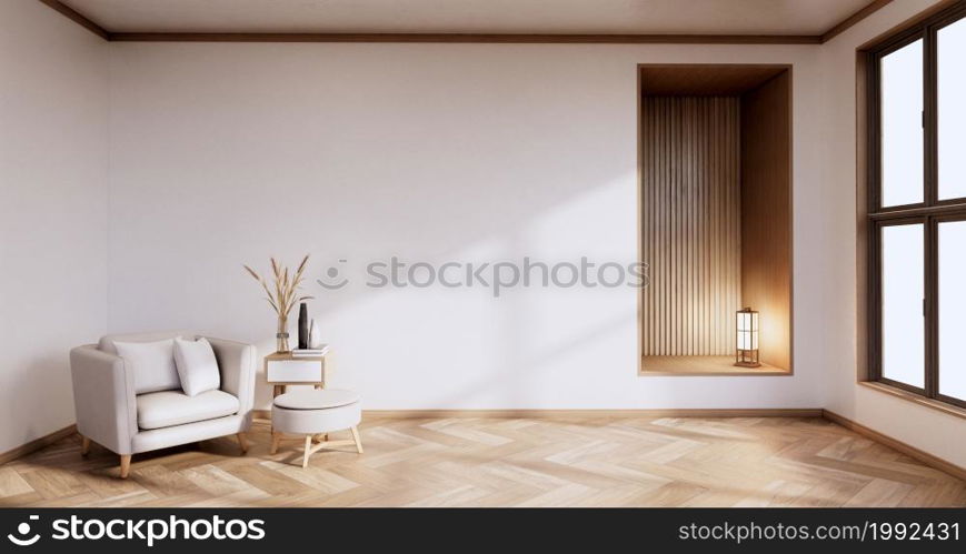 Sofa furniture and mockup modern room design minimal.3D rendering