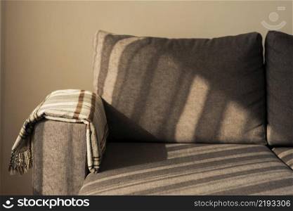 sofa with shadows living room