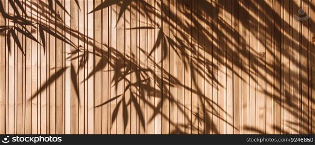 Soft and beautiful foliage dappled sunlight of tropical bamboo tree leaf shadow. generative ai art. Soft and beautiful foliage dappled sunlight of tropical bamboo tree leaf shadow. generative ai
