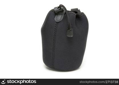 Soft black carrying pouch for fragile devices and equipment