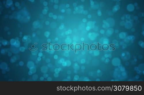 Soft blue bokeh motion background