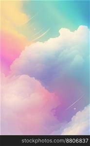 soft cloudy with gradient pastel color background