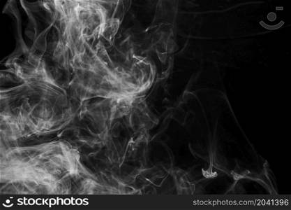 soft focus smoke black background
