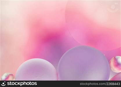 soft pink purple oil bubbles background