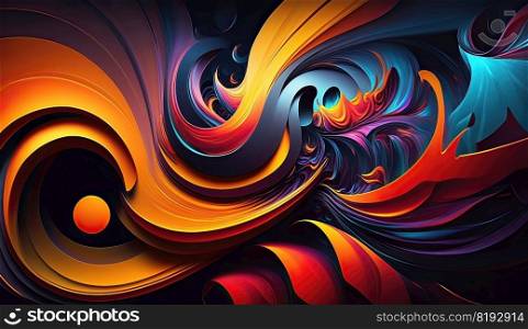 soft swirl color background. abstract design, art graphic, light wave, curve digital, modern liquid, motion space soft swirl color background ai generated illustration. soft swirl color background ai generated