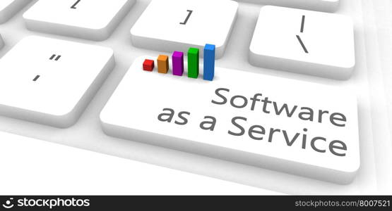 Software As A Service as a Fast and Easy Website Concept. Software As A Service