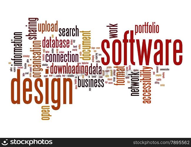 Software design word cloud