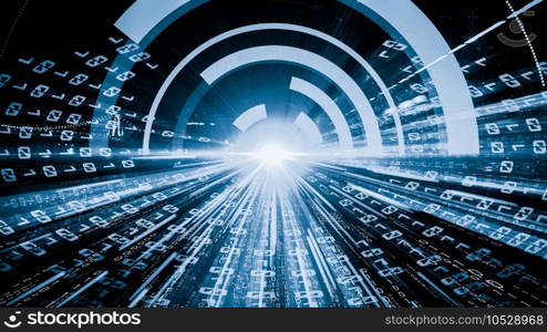 Software development, application programming code and tacit computer coding . Concept of smart digital transformation and technology disruption that changes global trends in new information era .. Software development, application programming code and tacit computer coding