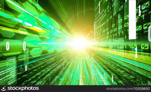 Software development, application programming code and tacit computer coding . Concept of smart digital transformation and technology disruption that changes global trends in new information era .. Software development, application programming code and tacit computer coding