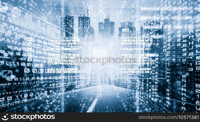 Software development, application programming code and tacit computer coding . Concept of smart digital transformation and technology disruption that changes global trends in new information era .. Software development, application programming code and tacit computer coding