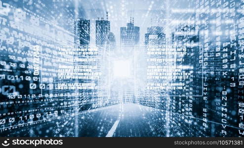 Software development, application programming code and tacit computer coding . Concept of smart digital transformation and technology disruption that changes global trends in new information era .. Software development, application programming code and tacit computer coding