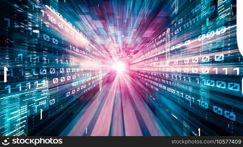 Software development, application programming code and tacit computer coding . Concept of smart digital transformation and technology disruption that changes global trends in new information era .. Software development, application programming code and tacit computer coding