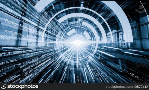 Software development, application programming code and tacit computer coding . Concept of smart digital transformation and technology disruption that changes global trends in new information era .. Software development, application programming code and tacit computer coding