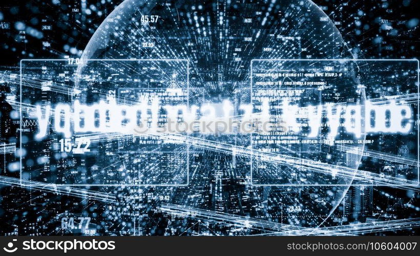Software development, application programming code and tacit computer coding . Concept of smart digital transformation and technology disruption that changes global trends in new information era .. Software development, application programming code and tacit computer coding