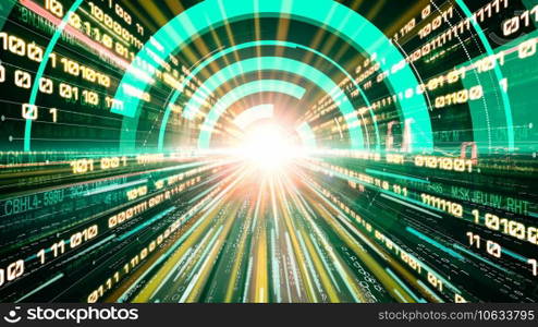Software development, application programming code and tacit computer coding . Concept of smart digital transformation and technology disruption that changes global trends in new information era .. Software development, application programming code and tacit computer coding