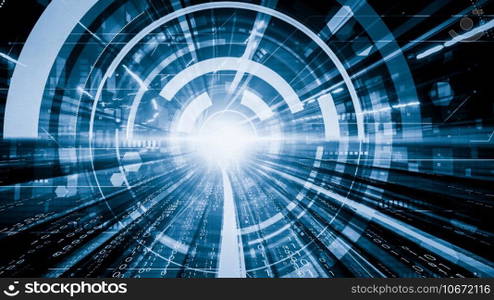 Software development, application programming code and tacit computer coding . Concept of smart digital transformation and technology disruption that changes global trends in new information era .. Software development, application programming code and tacit computer coding