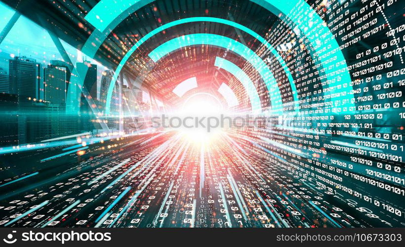 Software development, application programming code and tacit computer coding . Concept of smart digital transformation and technology disruption that changes global trends in new information era .. Software development, application programming code and tacit computer coding