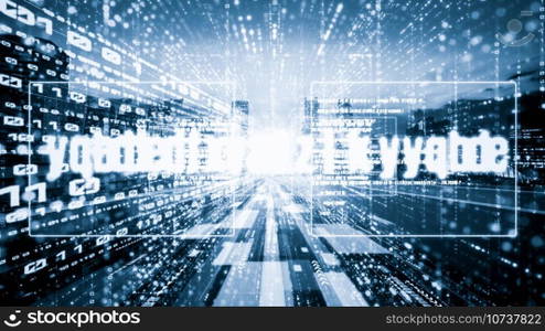 Software development, application programming code and tacit computer coding . Concept of smart digital transformation and technology disruption that changes global trends in new information era .. Software development, application programming code and tacit computer coding