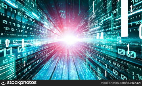 Software development, application programming code and tacit computer coding . Concept of smart digital transformation and technology disruption that changes global trends in new information era .. Software development, application programming code and tacit computer coding
