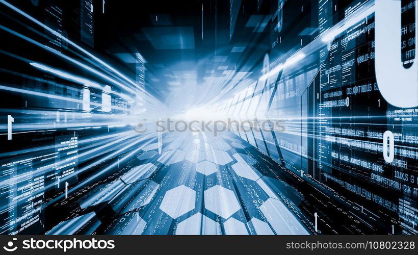 Software development, application programming code and tacit computer coding . Concept of smart digital transformation and technology disruption that changes global trends in new information era .. Software development, application programming code and tacit computer coding