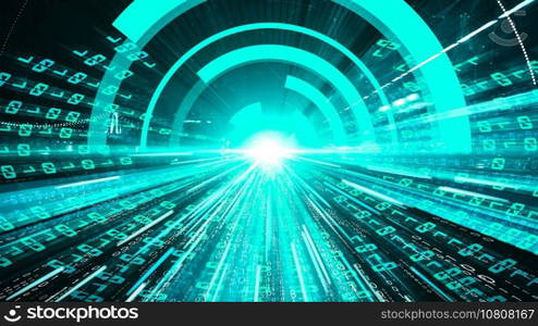 Software development, application programming code and tacit computer coding . Concept of smart digital transformation and technology disruption that changes global trends in new information era .. Software development, application programming code and tacit computer coding