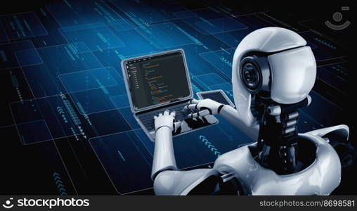 Software development programming on computer screen for modish application and program coding. Software development programming on computer screen for modish application