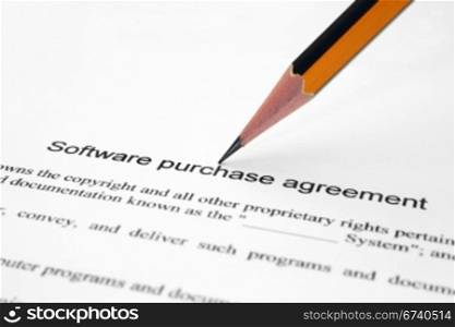 Software purchase agreement