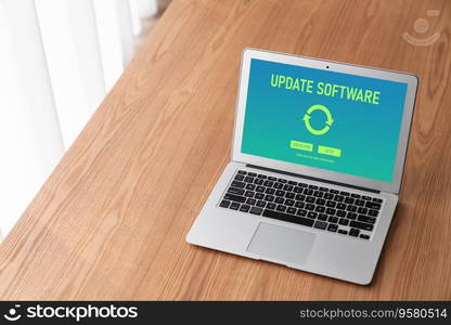 Software update on computer for modish version of device software upgrade. Software update on computer for modish version of device software