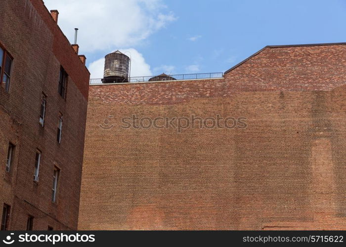 Soho buildings brickwall texture in Manhattan New York City NYC USA