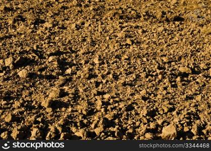 Soil in a farm field