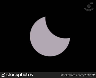 Solar eclipse illustration. Eclipse of the sun illustration