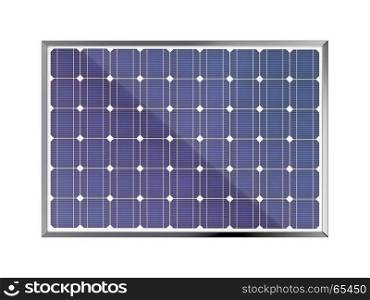 Solar panel isolated on white background