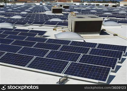Solar Panels at Solar Power Plant