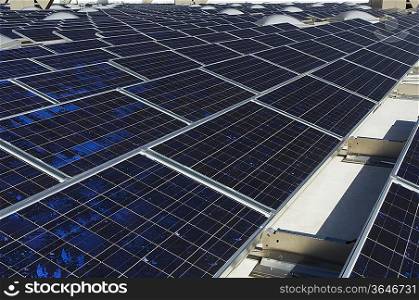 Solar Panels at Solar Power Plant
