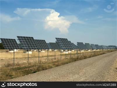 Solar Panels in industrial park