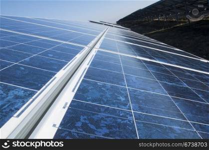 Solar photovoltaic panels. Solar park