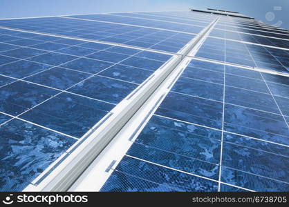 Solar photovoltaic panels. Solar park