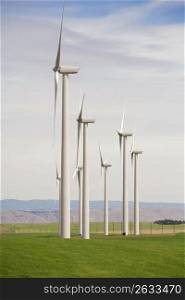 Solar powered wind turbines in remote field