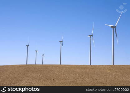 Solar powered wind turbines in remote field