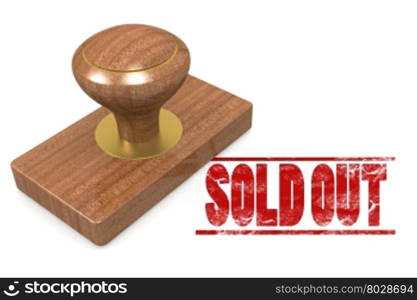 Sold out wooded seal stamp image with hi-res rendered artwork that could be used for any graphic design.