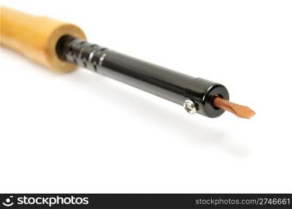 soldering iron isolated on a white