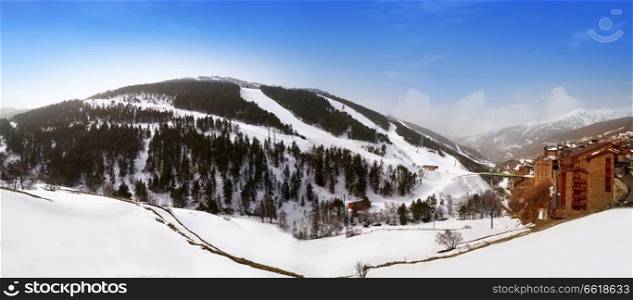 Soldeu ski village in Andorra in Grandvalira sector