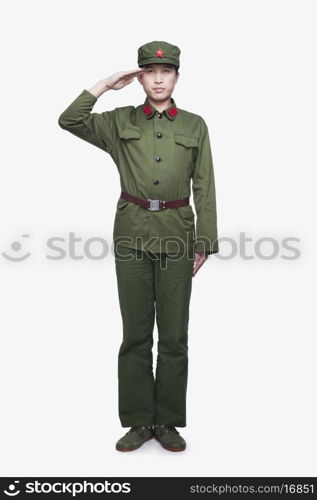 Soldier Giving Salute