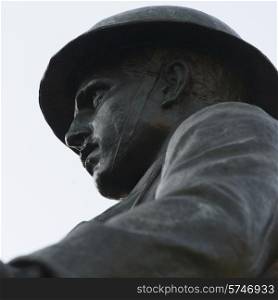 Soldier statue in Queens Square, Charlottetown, Prince Edward Island, Canada