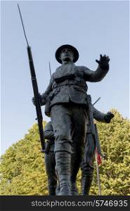 Soldier statues in Queens Square, Charlottetown, Prince Edward Island, Canada