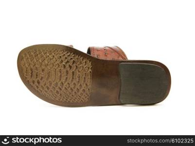Sole of shoe isolated on the white background