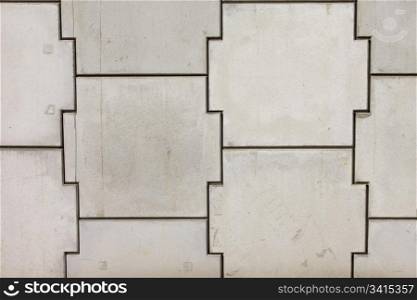 Solid smooth concrete wall texture with geometric pattern